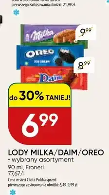 Chata Polska Lody Milka oferta