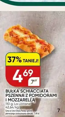 Chata Polska Bułka schiacciata pszenna z pomidorami i mozzarellą La Lorraine oferta