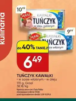 Chata Polska Tuńczyk kawałki w sosie własnym Graal oferta