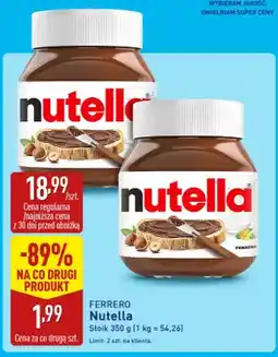 ALDI Krem do smarowania Nutella oferta