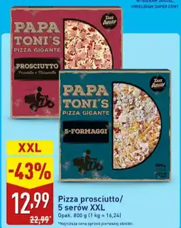 ALDI Pizza prosciutto XXL Papa Toni's oferta