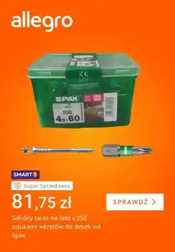 Allegro Wkręty do desek SPAX 4,5x60 oferta