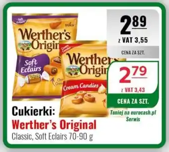 Eurocash Cukierki: Werther's Original Classic, Soft Eclairs oferta