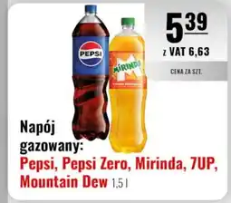 Eurocash Napój gazowany: Pepsi, Pepsi Zero, Mirinda, 7UP, Mountain Dew oferta