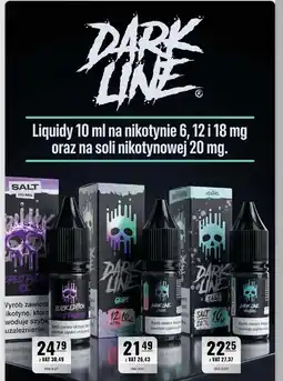 Eurocash Dark line Liquidy na nikotynie na soli nikotynowej oferta