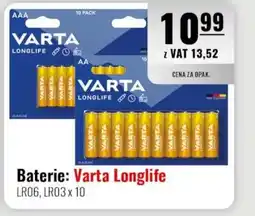 Eurocash Baterie: Varta Longlife oferta