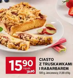 Stokrotka Market Ciasto z truskawkami i rabarbarem oferta