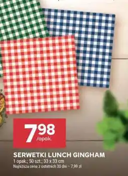 Stokrotka Market SERWETKI LUNCH GINGHAM oferta