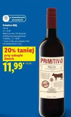 Lidl Primitivo BBQ oferta