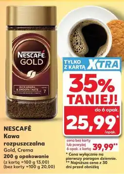 Kaufland Nescafé Kawa rozpuszczalna Gold, Crema oferta