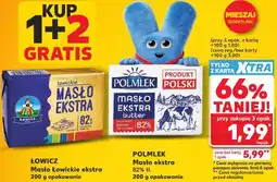 Kaufland Łowicz Masło łowickie ekstra / Polmlek Masło ekstra 82% oferta