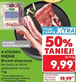 Kaufland K-Stoisko Mięsne Boczek wieprzowy bez kości, ze skórą, opakowanie vacuum oferta