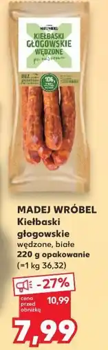 Kaufland Madej Wróbel Kiełbaski głogowskie wędzone, białe oferta