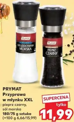 Kaufland PRYMAT Przyprawa w młynku XXL pieprz czarny, sól morska oferta