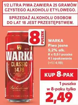 Kaufland Warka Piwo jasne 5,2% alk oferta