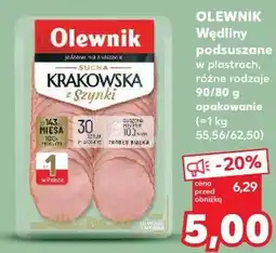 Kaufland Olewnik Wędliny podsuszane w plastrach, różne rodzaje oferta