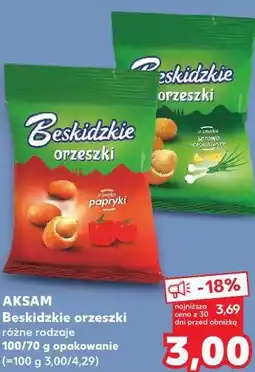 Kaufland Aksam Beskidzkie orzeszki oferta