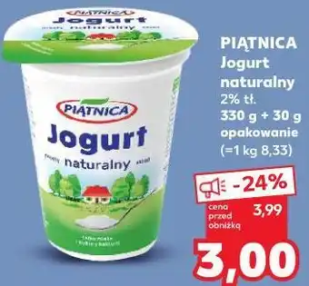 Kaufland Piątnica Jogurt naturalny 2% tł oferta