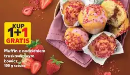 Kaufland Łowicz Muffin z nadzieniem truskawkowym oferta