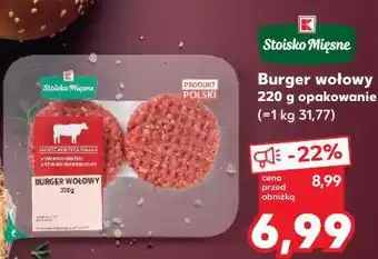 Kaufland Stoisko Mięsne Burger wołowy oferta