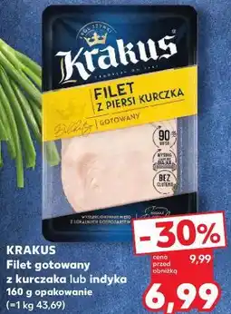 Kaufland Krakus Filet gotowany z kurczaka lub indyka oferta
