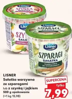 Kaufland Lisner Sałatka warzywna ze szparagami lub z szynką i jajkiem oferta