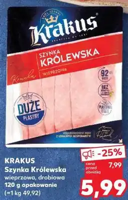 Kaufland Krakus Szynka Królewska wieprzowa, drobiowa oferta