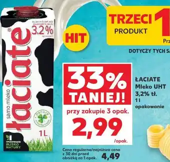 Kaufland Łaciate Mleko UHT 3,2% tł oferta