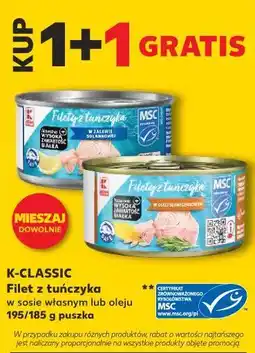 Kaufland K-Classic Filet z tuńczyka oferta