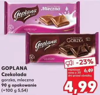 Kaufland Goplana Czekolada oferta