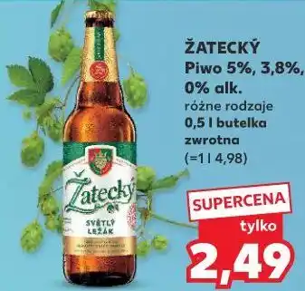 Kaufland ŽATECKÝ Piwo 5%, 3,8%, 0% alk oferta
