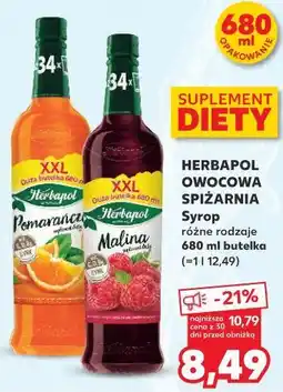 Kaufland HERBAPOL OWOCOWA SPIŻARNIA Syrop oferta