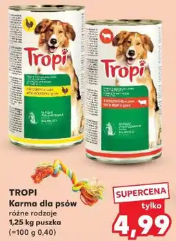 Kaufland Tropi Karma dla psów różne rodzaje oferta