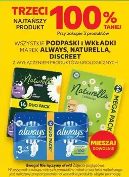 Kaufland WSZYSTKIE PODPASKI i WKŁADKI MAREK ALWAYS, NATURELLA, DISCREET oferta
