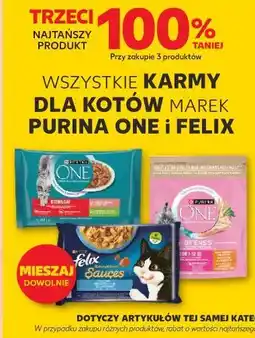Kaufland Wszystkie karmy dla kotów marek Purina One i Felix oferta