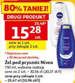 Auchan Żel pod prysznic Nivea oferta