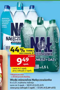 Auchan Woda mineralna Nałęczowianka oferta