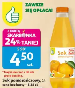 Auchan Sok pomarańczowy Auchan oferta
