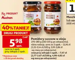 Auchan Pomidory suszone w oleju Auchan oferta