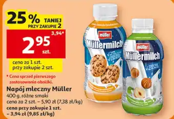 Auchan Napój mleczny Müller Müllermilch oferta