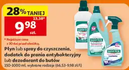 Auchan Sanytol Płyn lub spray do czyszczenia, dodatek do prania antybakteryjny lub dezodorant do butów oferta