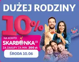 Auchan 10% na konto Skarbonka dla posiadaczy karty ze statusem Dużej Rodziny oferta