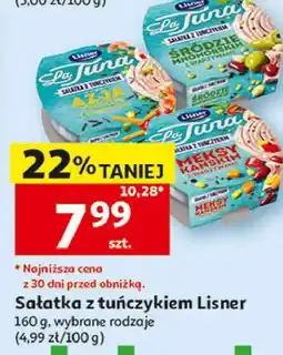 Auchan Sałatka z tuńczykiem Lisner oferta