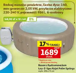 Auchan Lay-Z-Spa Airjet Palm Springs Basen z hydromasażem oferta