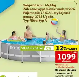 Auchan Basen na stelażu z akcesoriami oferta
