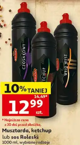 Auchan Musztarda, ketchup lub sos Roleski oferta