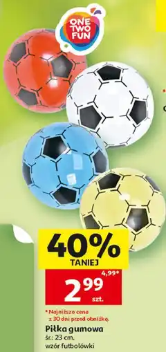 Auchan One Two Fun Piłka gumowa oferta