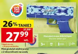 Auchan Mini pistolet elektryczny z 2 zbiornikami na wodę oferta