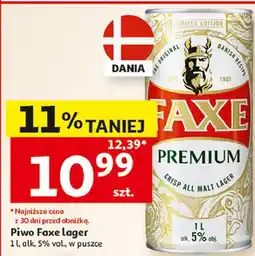 Auchan Piwo Faxe Lager oferta