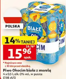 Auchan Piwo Okocim białe z morelą oferta